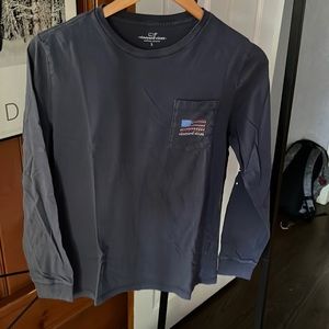 Boys long sleeve flag tee